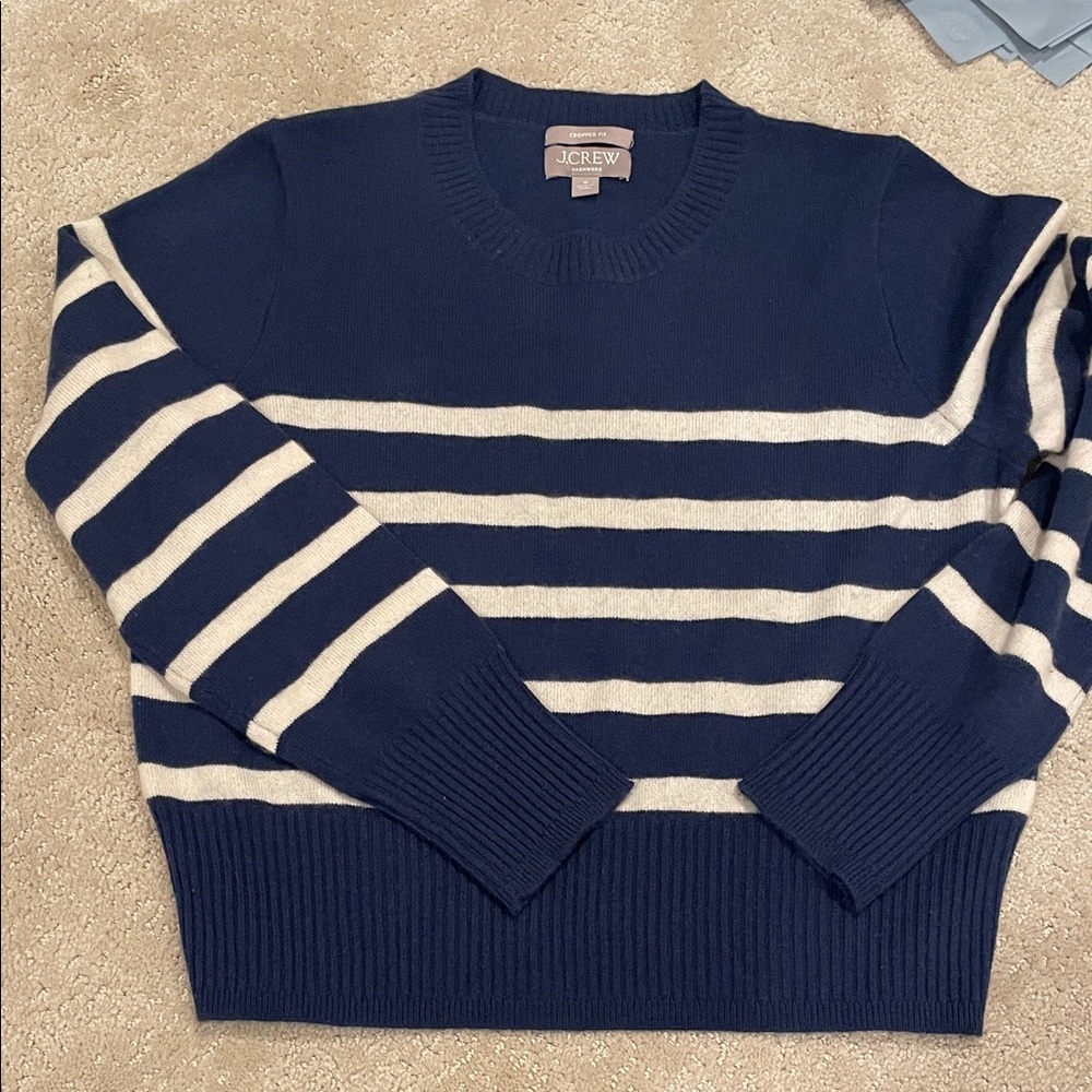 J. Crew Cashmere Cropped Crewneck